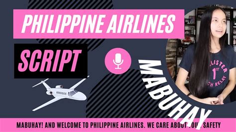 philippine airlines script tagalog|Meet the PAL, 99.5 Play FM VO Artist Inka Magnaye.